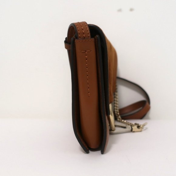 Chloe Faye Small Shoulder Bag Tobacco Suede - Picture 7 of 13